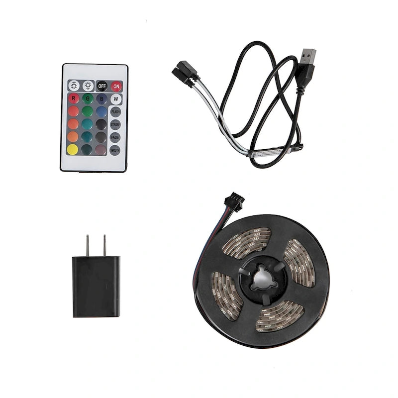 Mobile TV galleggiante a parete con illuminazione LED a 16 colori