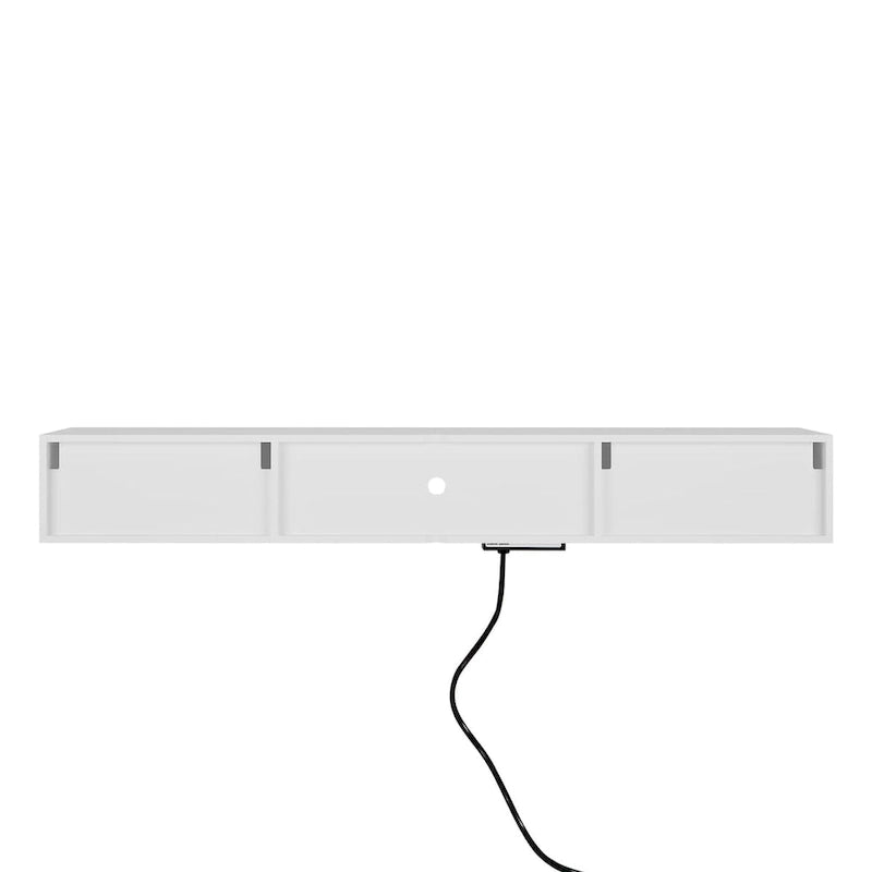 Mobile TV galleggiante a parete con illuminazione LED a 16 colori