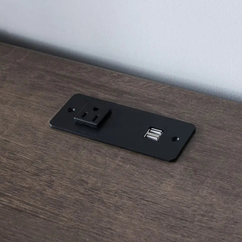 Scrivania in legno marrone stile Mid-Century con cassetto per Home Office