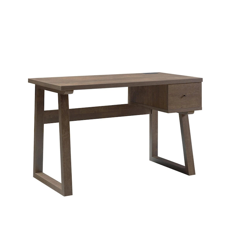 Scrivania in legno marrone stile Mid-Century con cassetto per Home Office