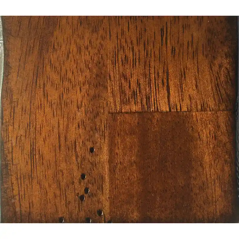 Set da pranzo in legno massello da 7 pezzi – Legno di mango, prolunga a farfalla, sedie in similpelle, 8 posti