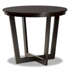 Set da pranzo Telma moderno e contemporaneo da 5 pezzi in legno - Grigio/Marrone scuro