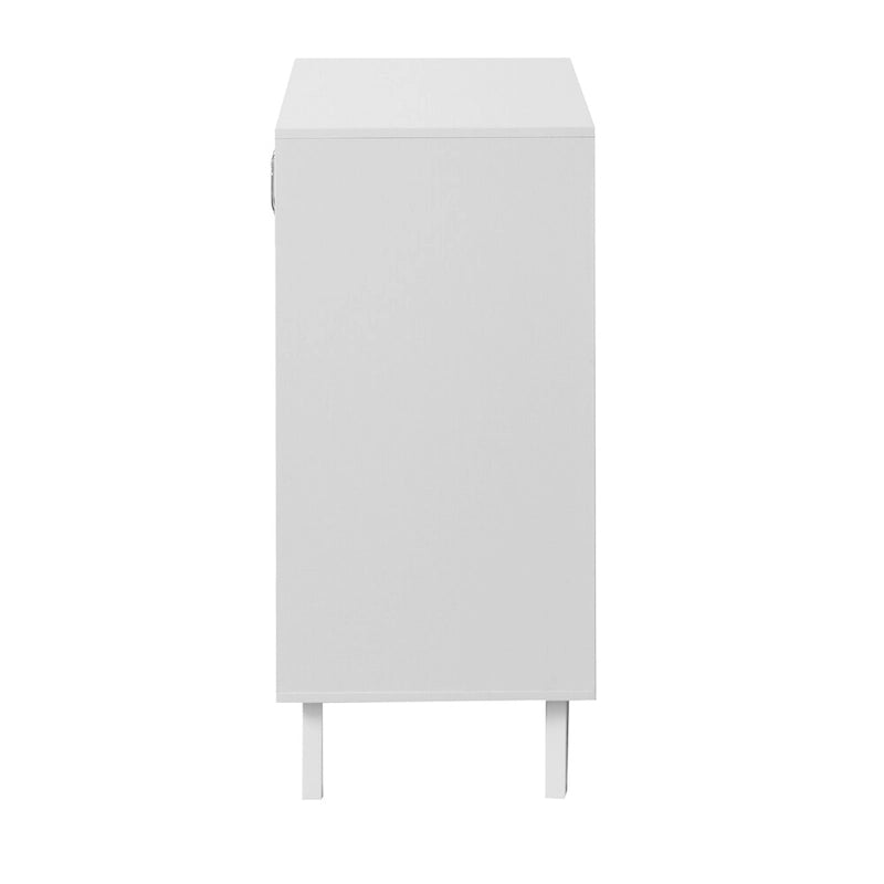 Mobile bagno moderno in legno con 2 ante in vetro e ripiano regolabile
