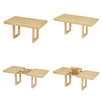 Set da pranzo allungabile da 7 pezzi, 183 cm, con prolunga a farfalla e 6 sedie