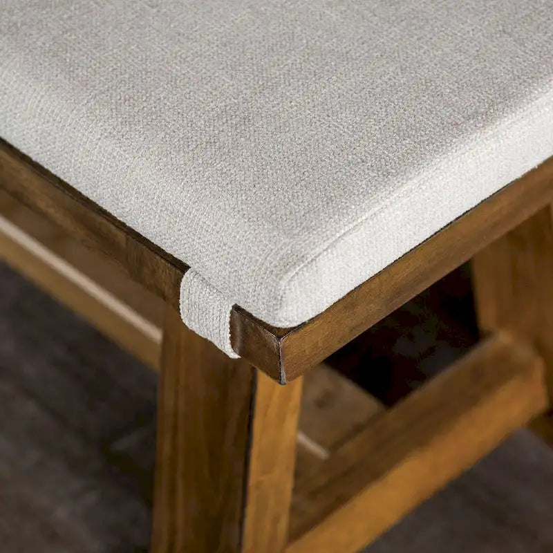 Panca da pranzo imbottita Rustic Ivory