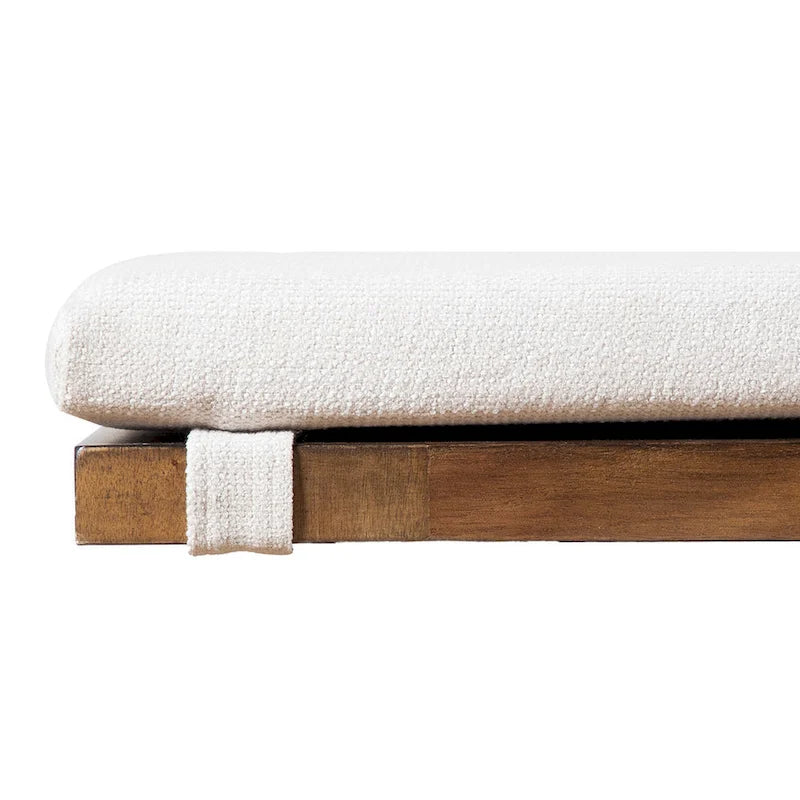 Panca da pranzo imbottita Rustic Ivory