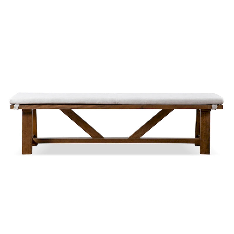 Panca da pranzo imbottita Rustic Ivory