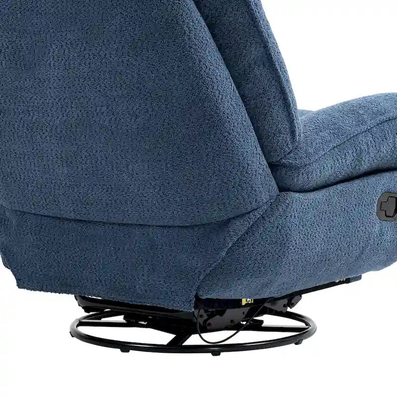 Poltrona reclinabile girevole a 360 gradi in ciniglia moderna, set da 1