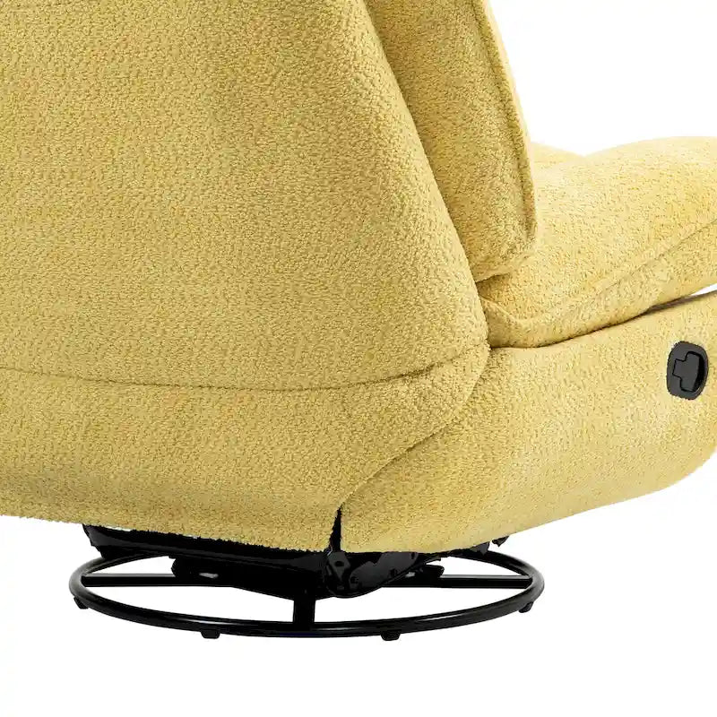 Poltrona reclinabile girevole a 360 gradi in ciniglia moderna, set da 1
