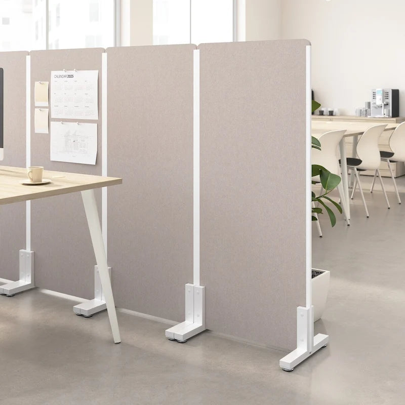 Paravento Privacy Autoportante per Ufficio, 61 cm L x 140 cm H, Divisorio Acustico per Ambienti di Lavoro
