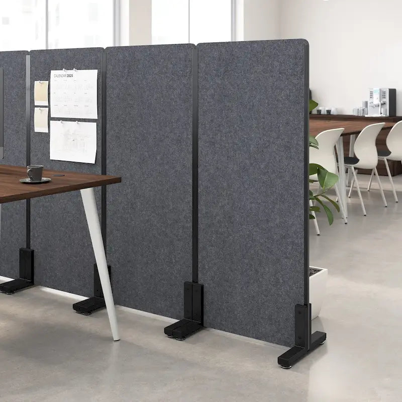 Paravento Privacy Autoportante per Ufficio, 61 cm L x 140 cm H, Divisorio Acustico per Ambienti di Lavoro